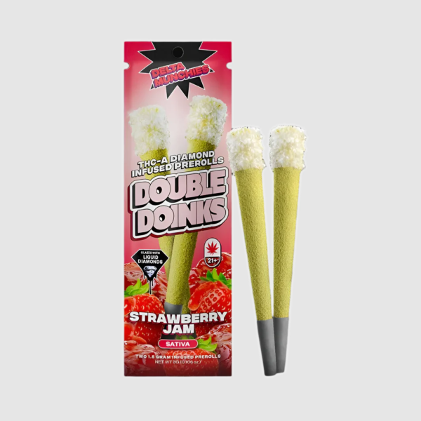 Delta Munchies Double Doinks THC-A Diamond Infused Prerolls