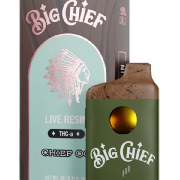 Big Chief Live Resin THC-a Disposable Vape 3G